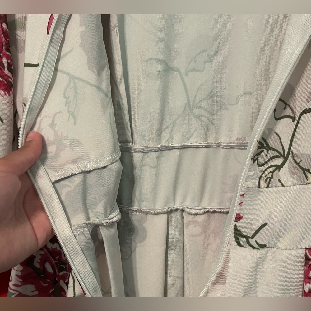 Amazon White Floral Dress - Picture 10 of 10